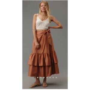 Hutch Wrap Midi Skirt Size 14